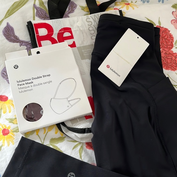 NWOT Lululemon Swift Speed HR CROP 21” w/Face Mask - Picture 2 of 13